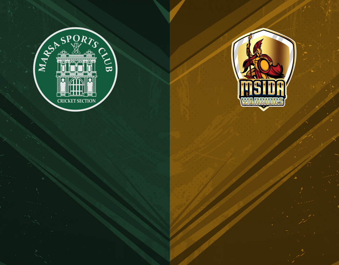 Match 40 of ecs malta, encore, 2023: marsa vs msida warriors banner