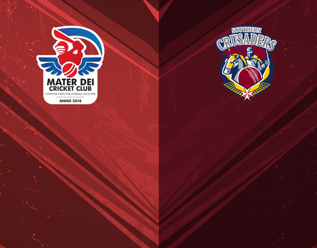 Match 26 of ecs malta, encore, 2023: mater dei vs southern crusaders banner