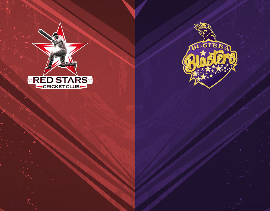 Match 7 of ecs malta, encore, 2023: red stars vs bugibba blasters banner