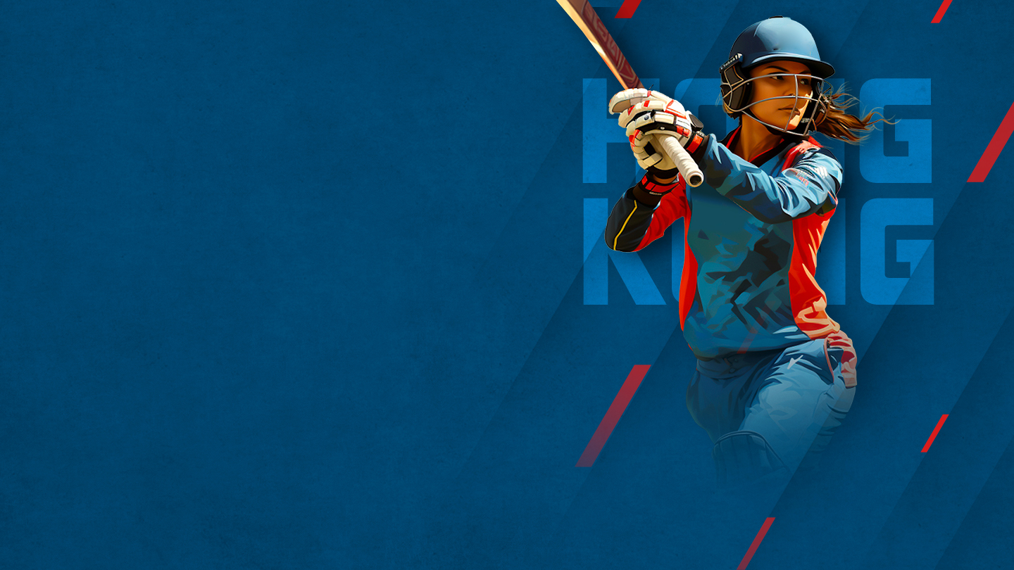 Hong kong women's t20i series cricket banner