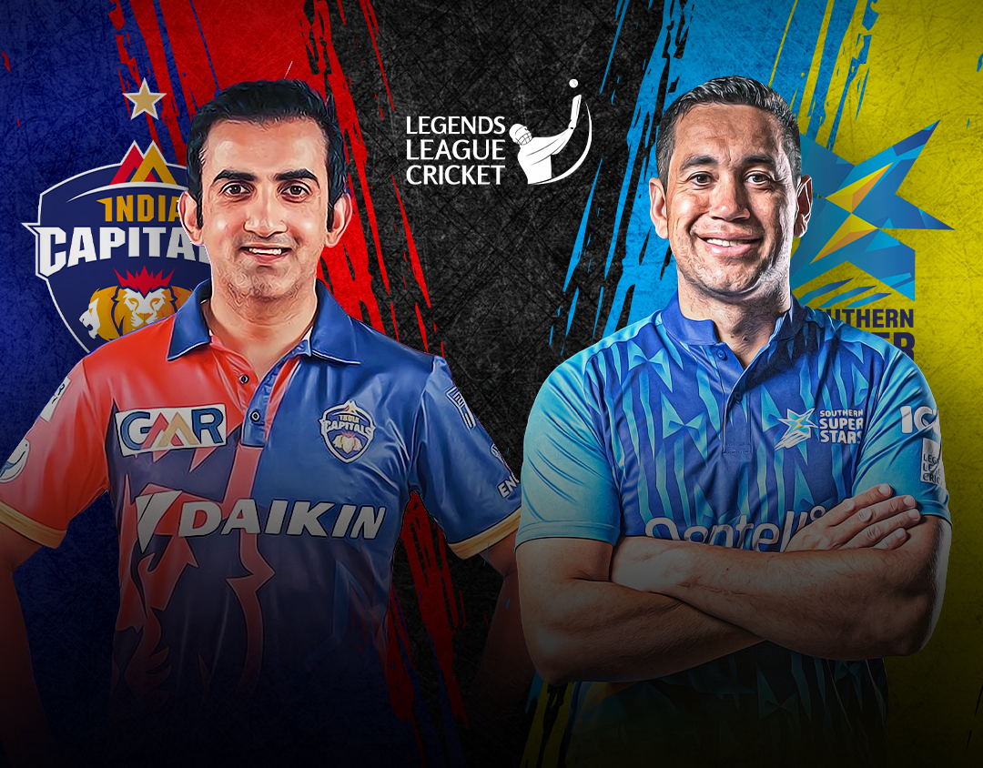 Match 7 of legends league cricket, 2023: india capitals vs southern super stars banner