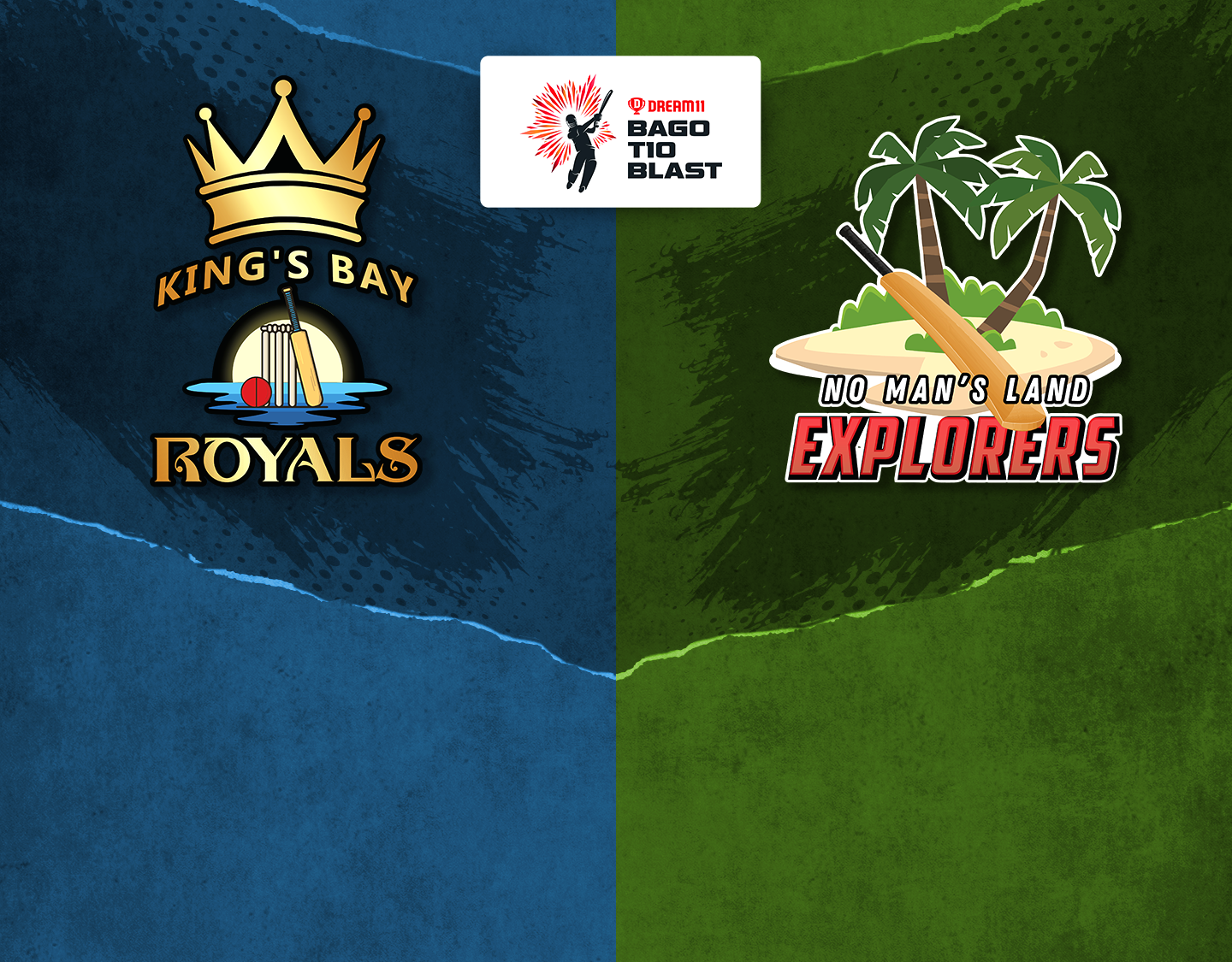 Match 14 of dream11 bago t10 blast, 2023: kings bay royals vs no mans land explorers banner