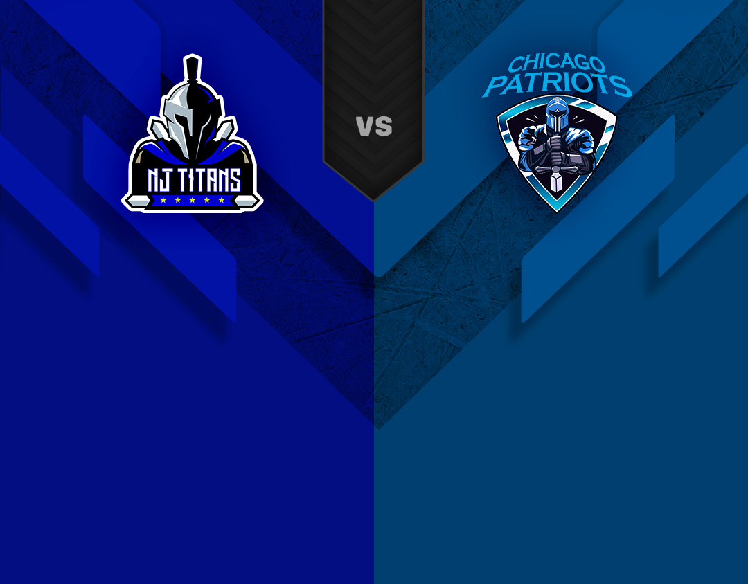Match 20 of us premier league, 2023: nj titans vs chicago patriots banner