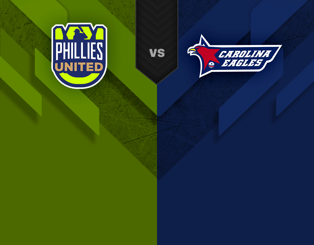 Match 9 of us premier league, 2023: phillies united vs carolina eagles banner