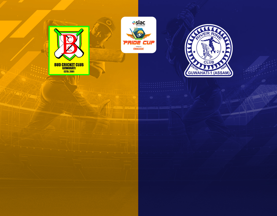 Match 19 of pride cup t20 cricket tournament, 2023: bud cricket club vs river rine club banner