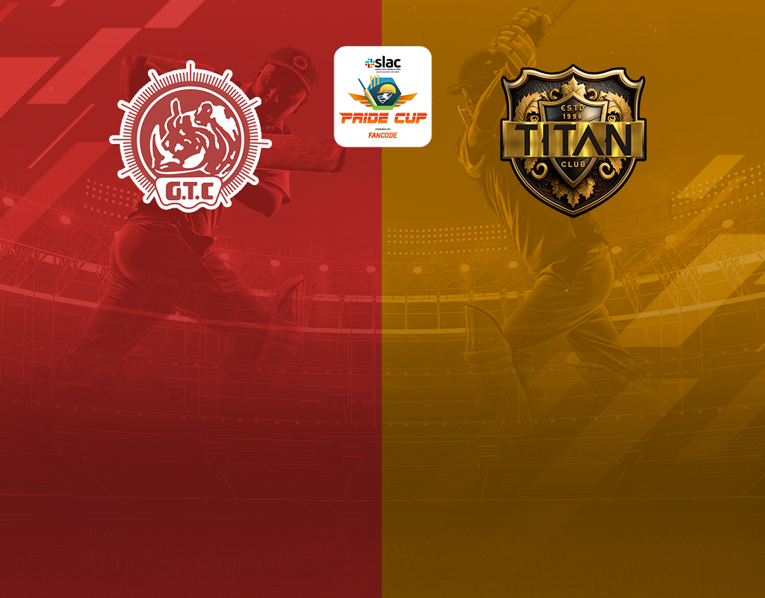 Match 12 of pride cup t20 cricket tournament, 2023: gauhati town club vs titan club banner