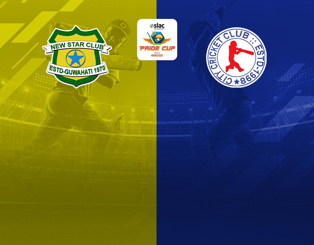 Match 8 of pride cup t20 cricket tournament, 2023: new star club vs city cricket club banner