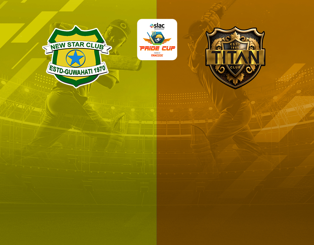Match 21 of pride cup t20 cricket tournament, 2023: new star club vs titan club banner