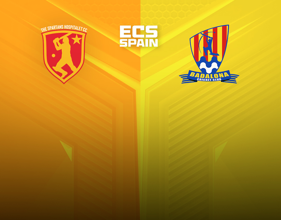 Match 15 of ecs spain, 2023: spartans hospitalet vs badalona cc banner