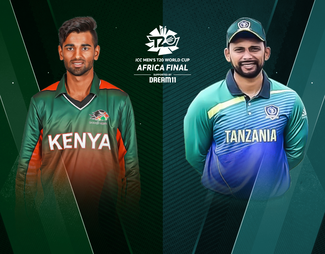 Match 9 of icc mens t20 world cup africa qualifier, 2023: kenya vs tanzania banner