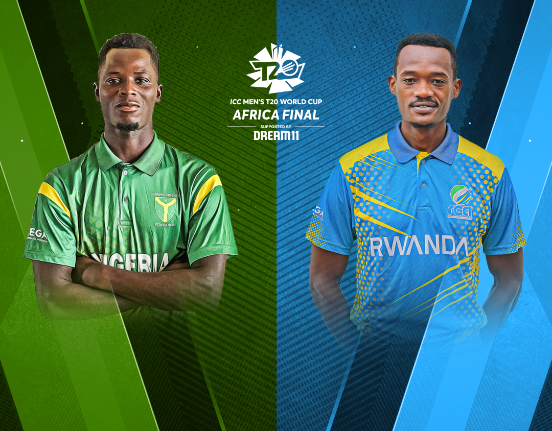 Match 6 of icc mens t20 world cup africa qualifier, 2023: nigeria vs rwanda banner