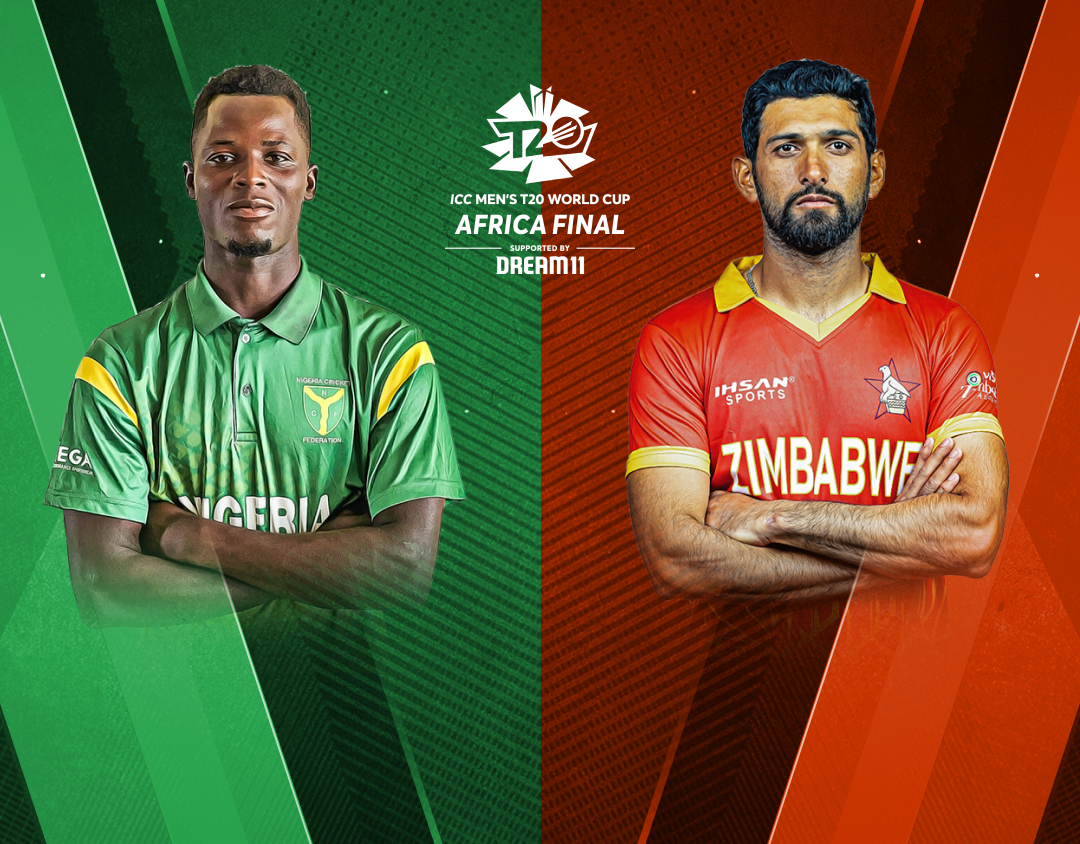 Match 15 of icc mens t20 world cup africa qualifier, 2023: nigeria vs zimbabwe banner