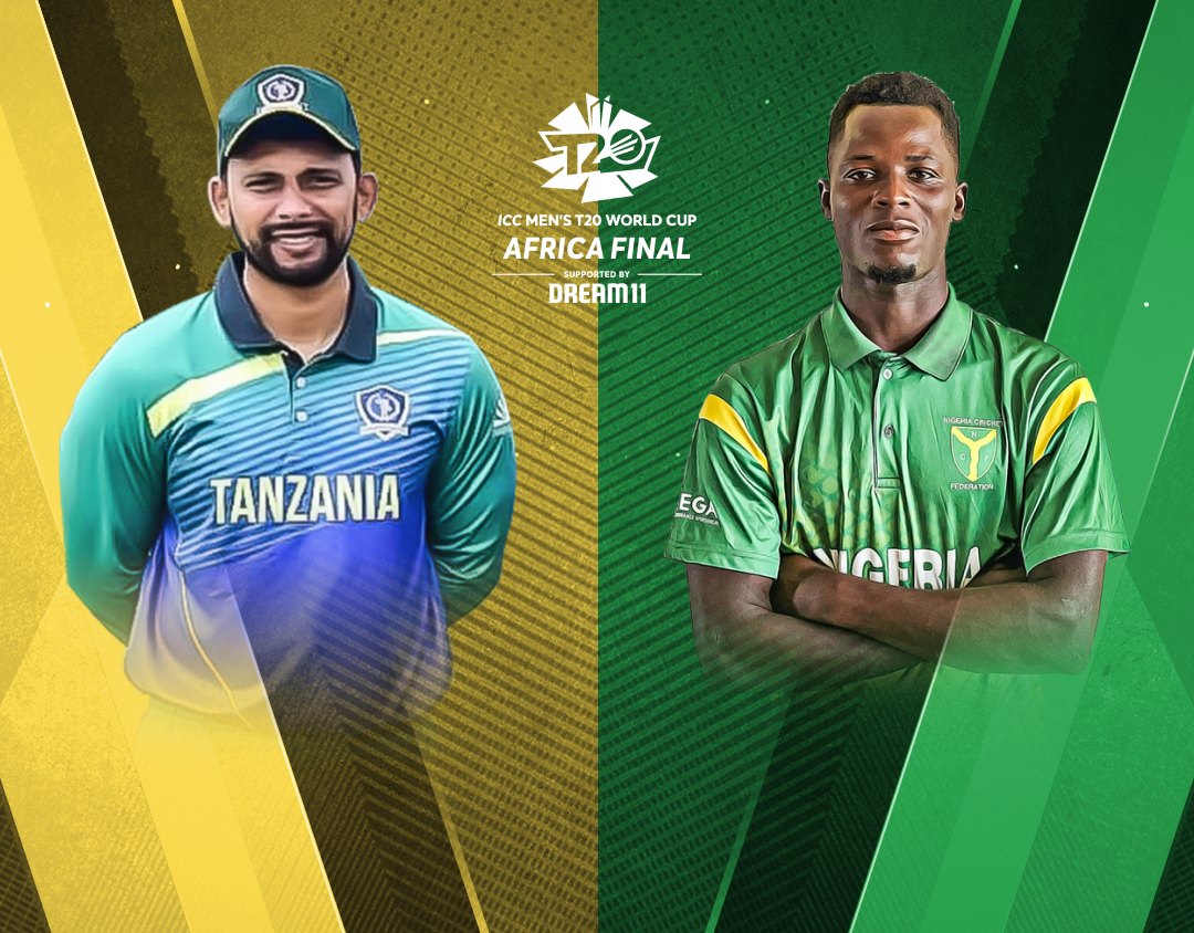 Match 11 of icc mens t20 world cup africa qualifier, 2023: tanzania vs nigeria banner