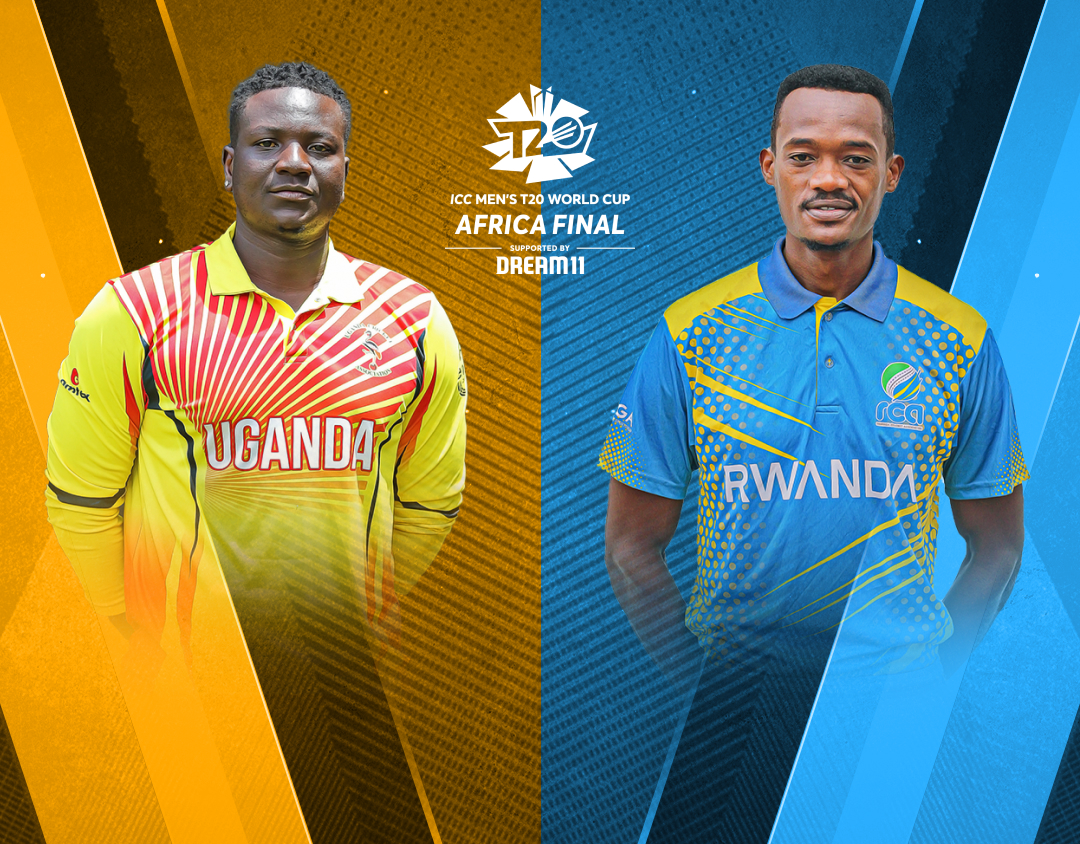 Match 18 of icc mens t20 world cup africa qualifier, 2023: uganda vs rwanda banner