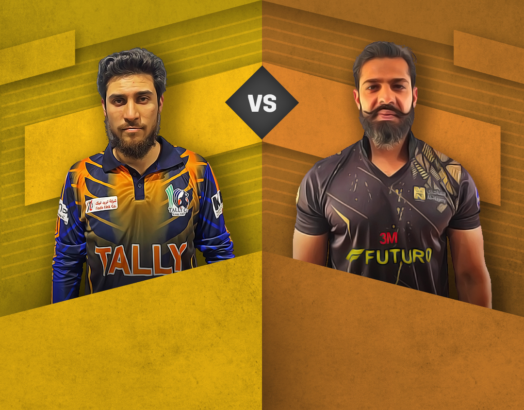 Match 19 of kcc t20 elite cup, 2023: tally d.R.F.S vs al hajery team xi banner