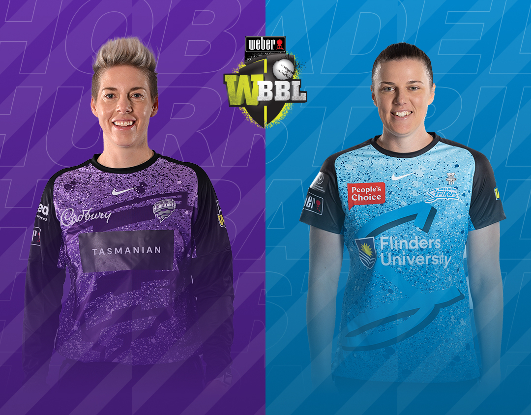 Match 55 of weber wbbl 2023: hobart hurricanes women vs adelaide strikers women banner