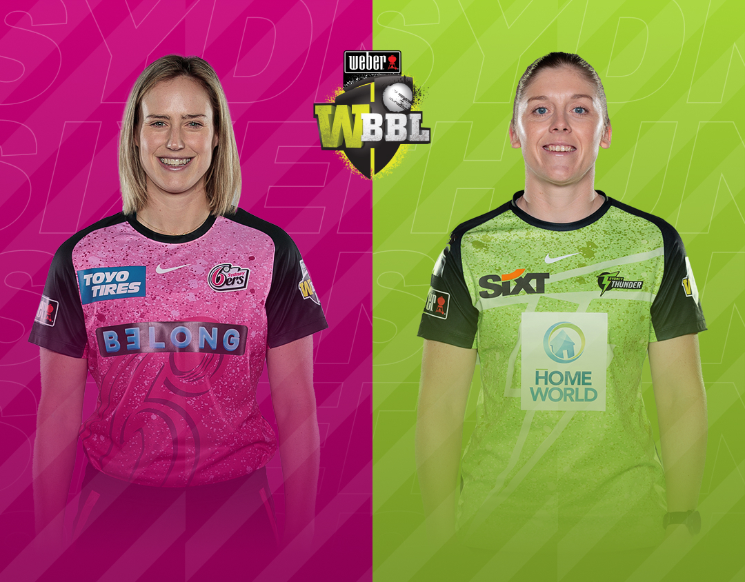 Match 56 of weber wbbl 2023: sydney sixers women vs sydney thunder women banner