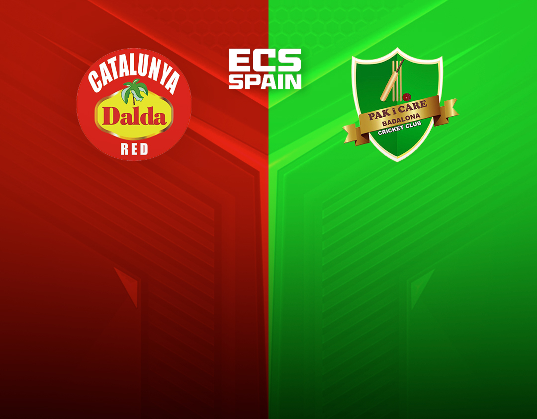 Match 6 of ecs spain, 2023: catalunya red vs pak i care badalona banner
