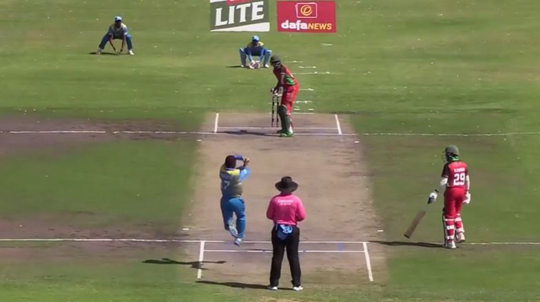 4 Fours, 3 Sixes! Collins Obuya torments Rwanda with sturdy 50