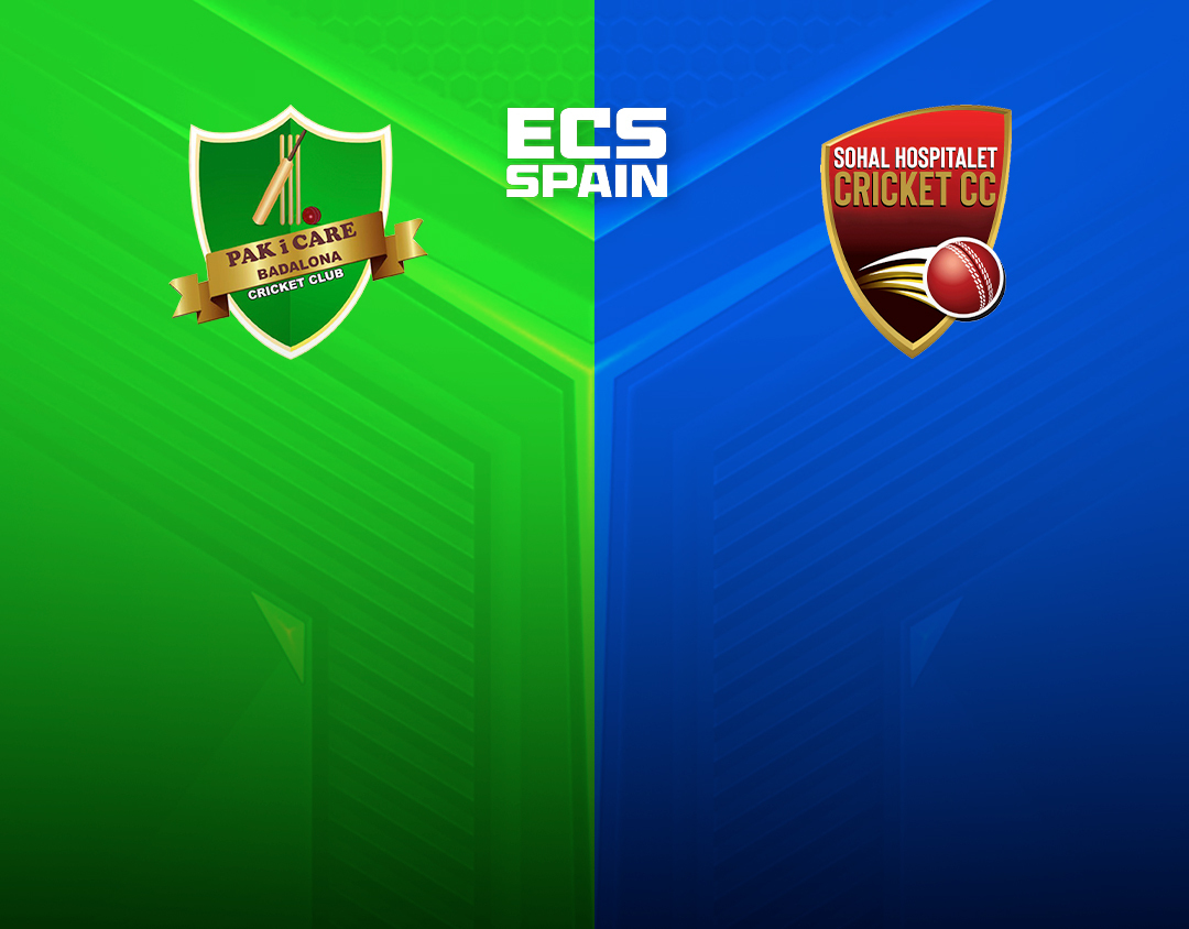 Match 9 of ecs spain, 2023: pak i care badalona vs sohal hospitalet banner