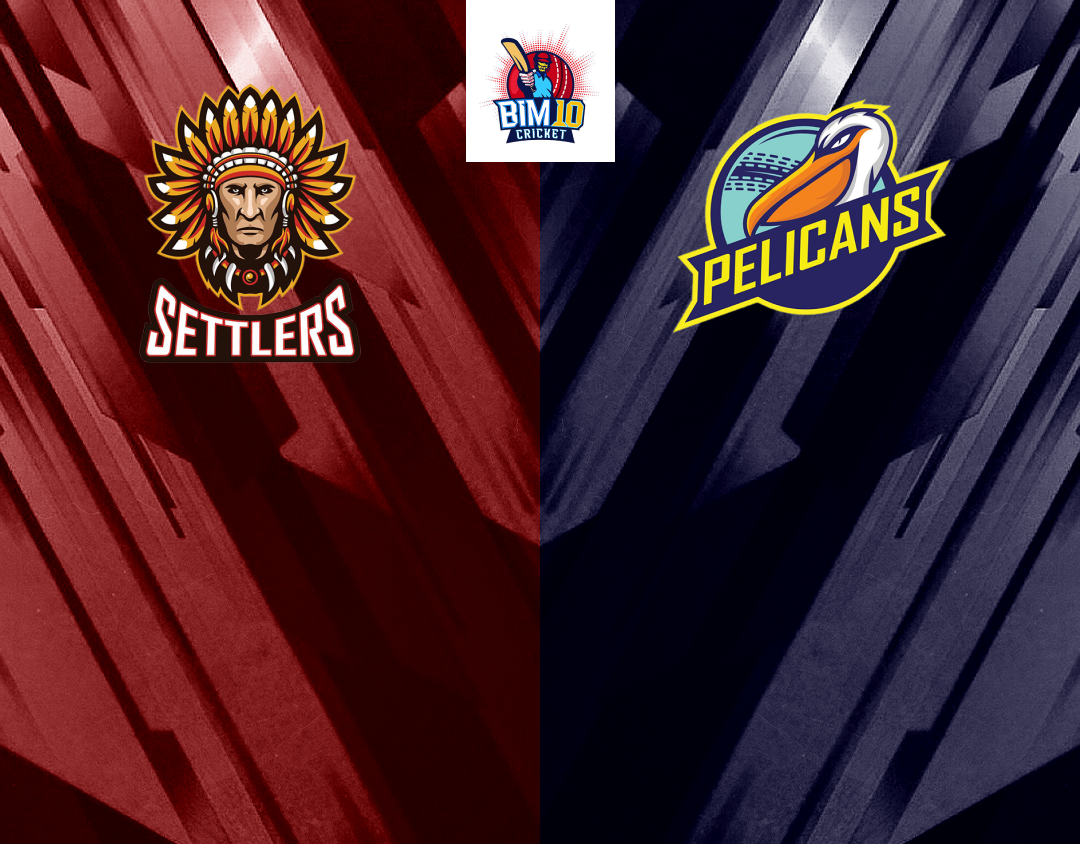Match 11 of barbados t10: settlers vs pelicans banner