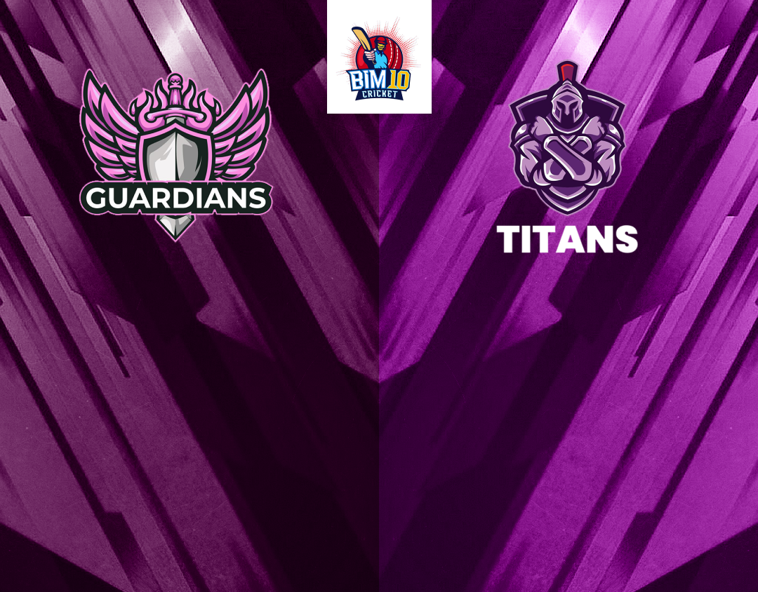 Match 14 of barbados t10: guardians vs titans banner