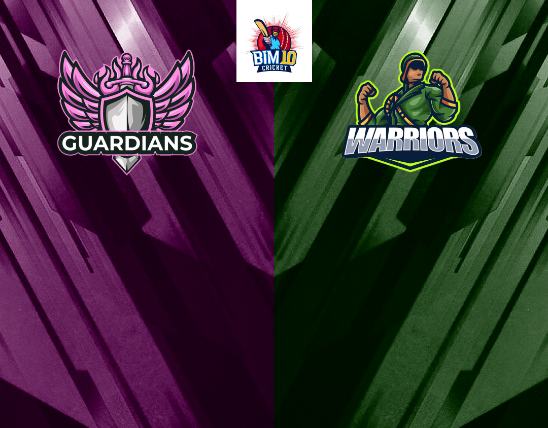 Match 16 of barbados t10: guardians vs warriors banner