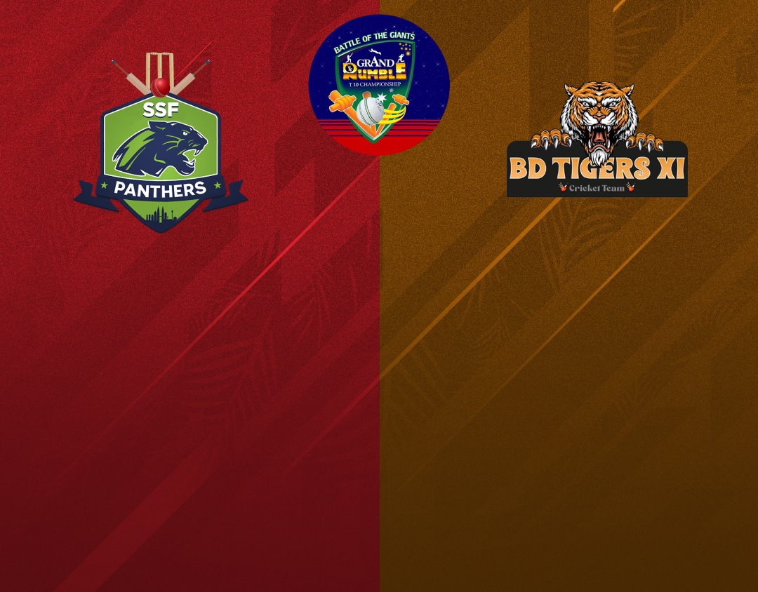 Match 19 of grand rumble t10 championship: ssf panthers vs bangladesh tigers banner