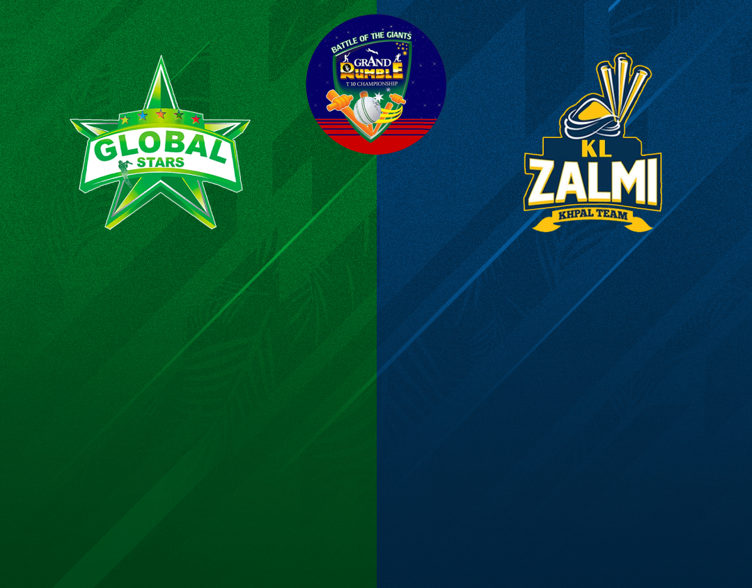 3/4 place play off of grand rumble t10 championship: global stars cc vs kl zalmi banner