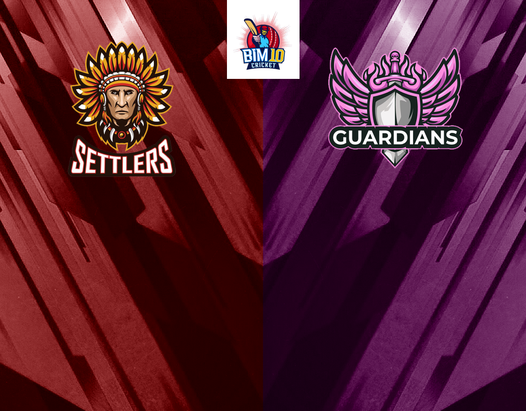 Match 23 of barbados t10: settlers vs guardians banner