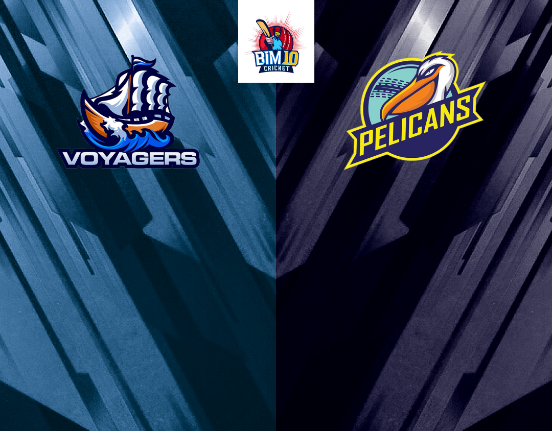 Match 25 of barbados t10: voyagers vs pelicans banner
