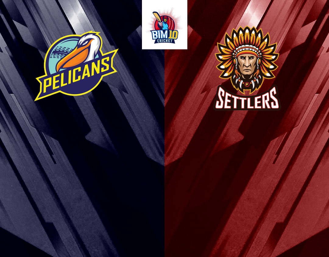 Match 27 of barbados t10: pelicans vs settlers banner