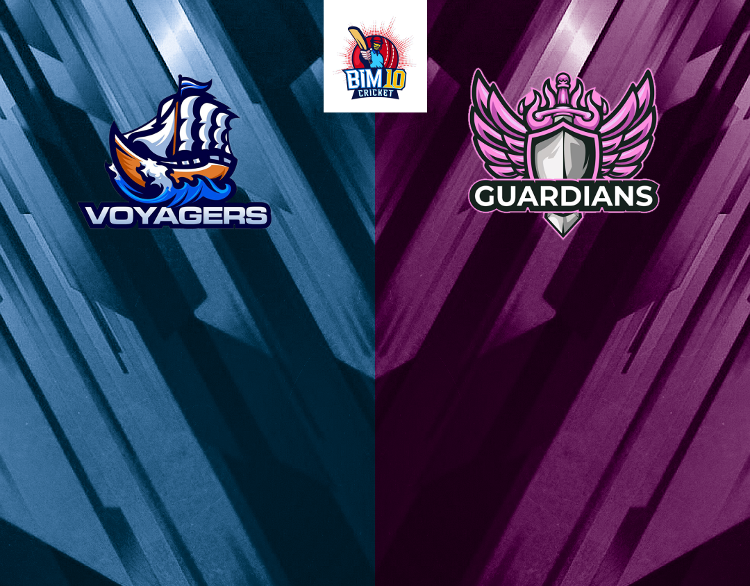 Match 30 of barbados t10: voyagers vs guardians banner