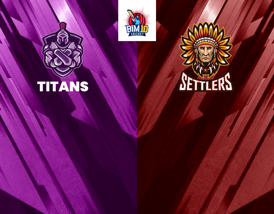 1st semi-final of barbados t10: titans vs settlers banner