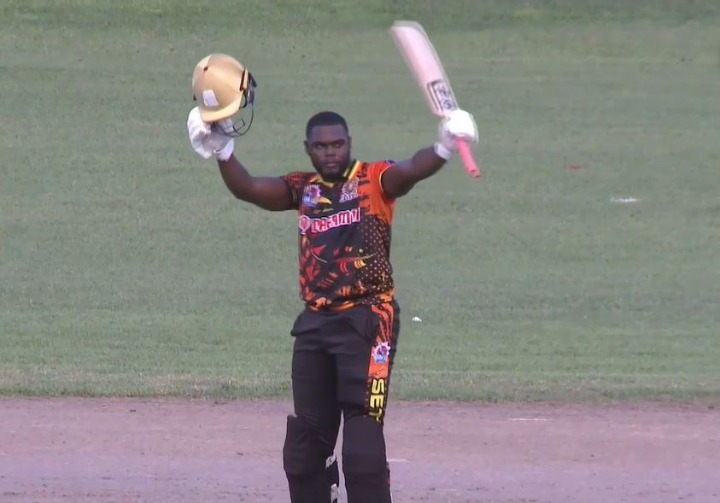 118 off 42! Kadeem Alleyne shows no mercy