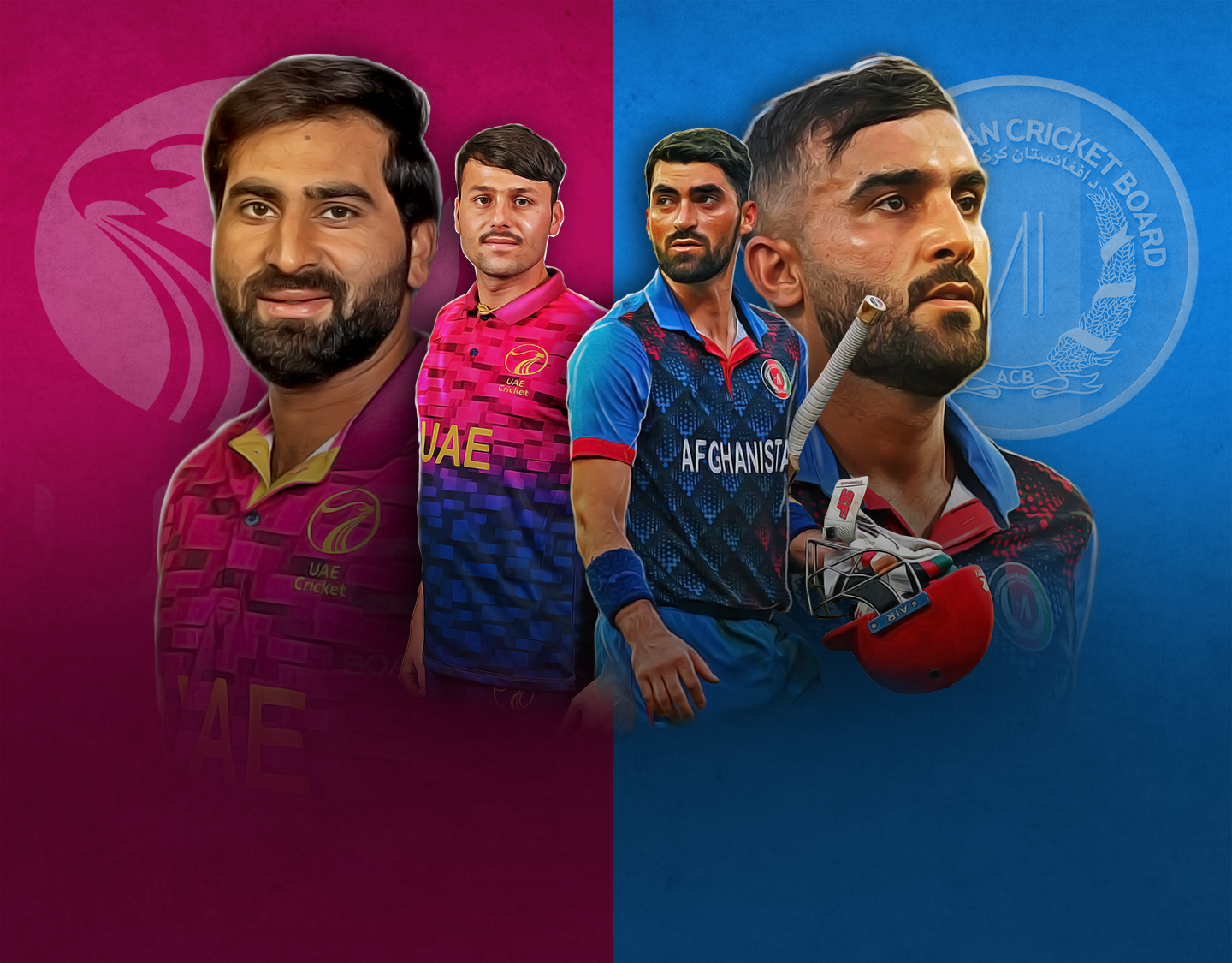 Match 2 of afghanistan tour of uae: united arab emirates xi vs afghanistan banner