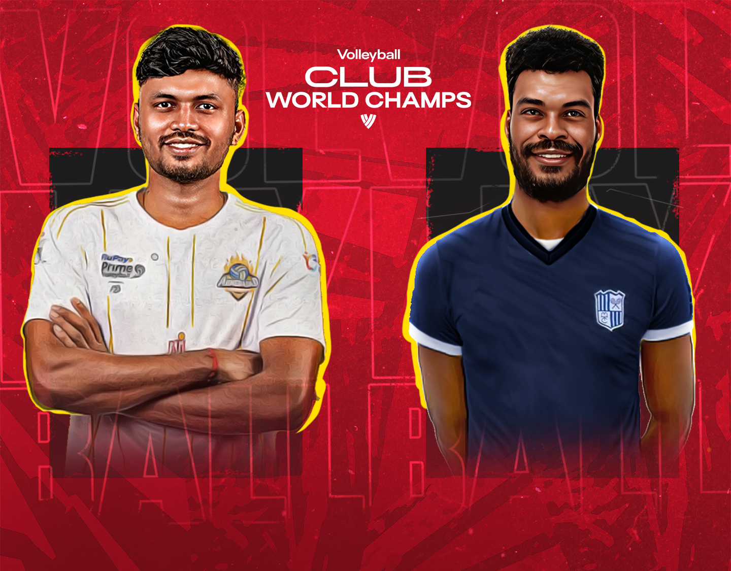 Match #2 of volleyball club world champs 2023 banner