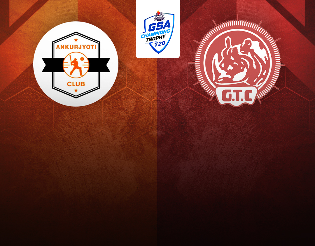 Match 12 of gsa t20 champions trophy, 2023-24: ankurjyoti club vs gauhati town club banner