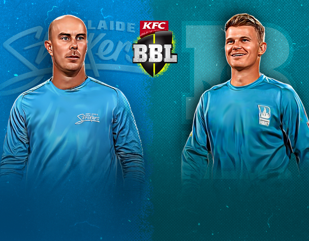 Match 3 of big bash league, 2023-24: adelaide strikers vs brisbane heat banner