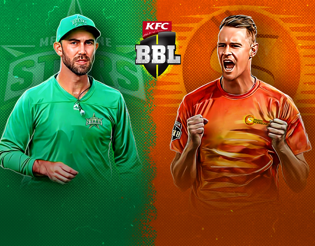 Match 7 of big bash league, 2023-24: melbourne stars vs perth scorchers banner
