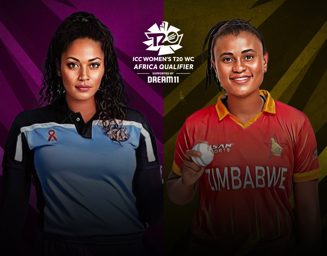 Match 6 of icc women's t20 world cup africa qualifier, 2023: botswana women vs zimbabwe women banner