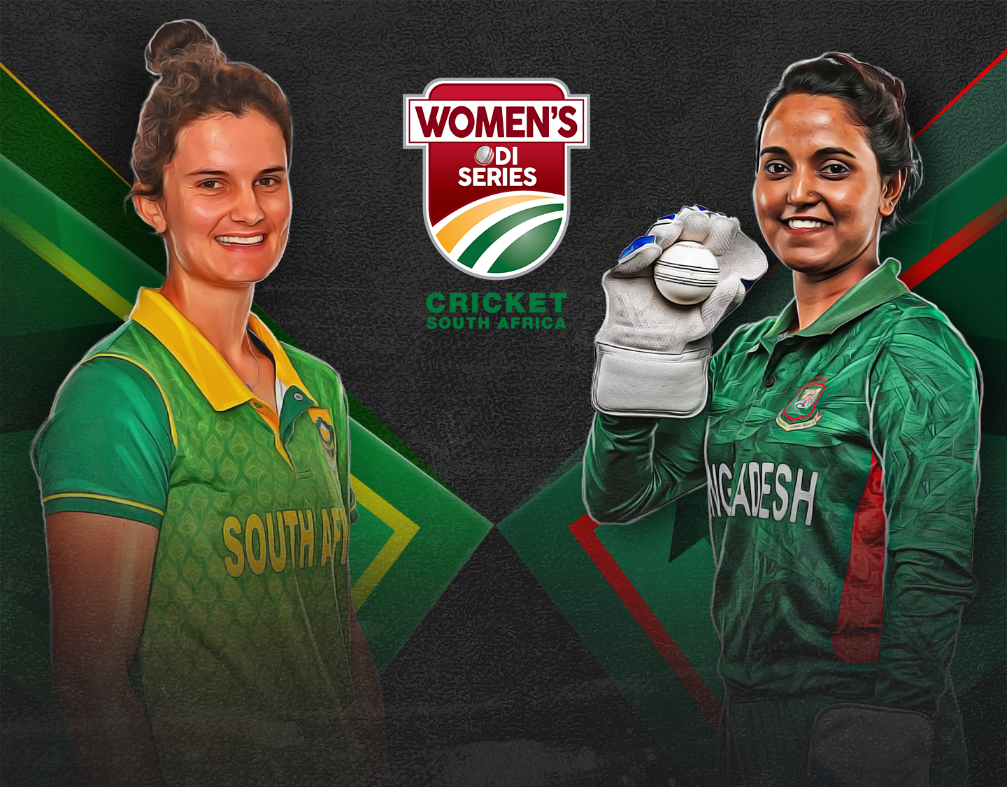 1st odi of bangladesh women tour of south africa, 2023: south africa women vs bangladesh women banner