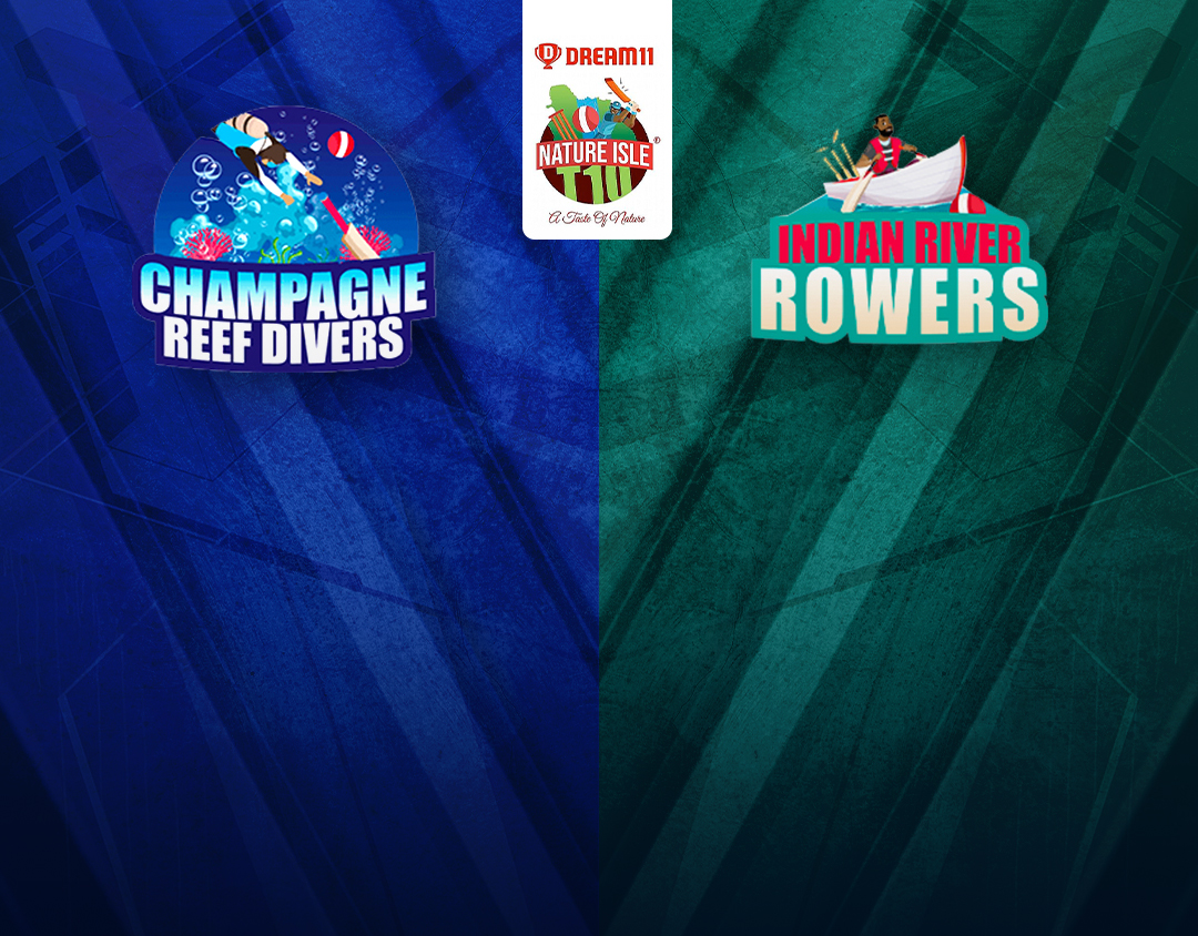 Match 10 of dream11 nature isle t10: champagne reef divers vs indian river rowers banner