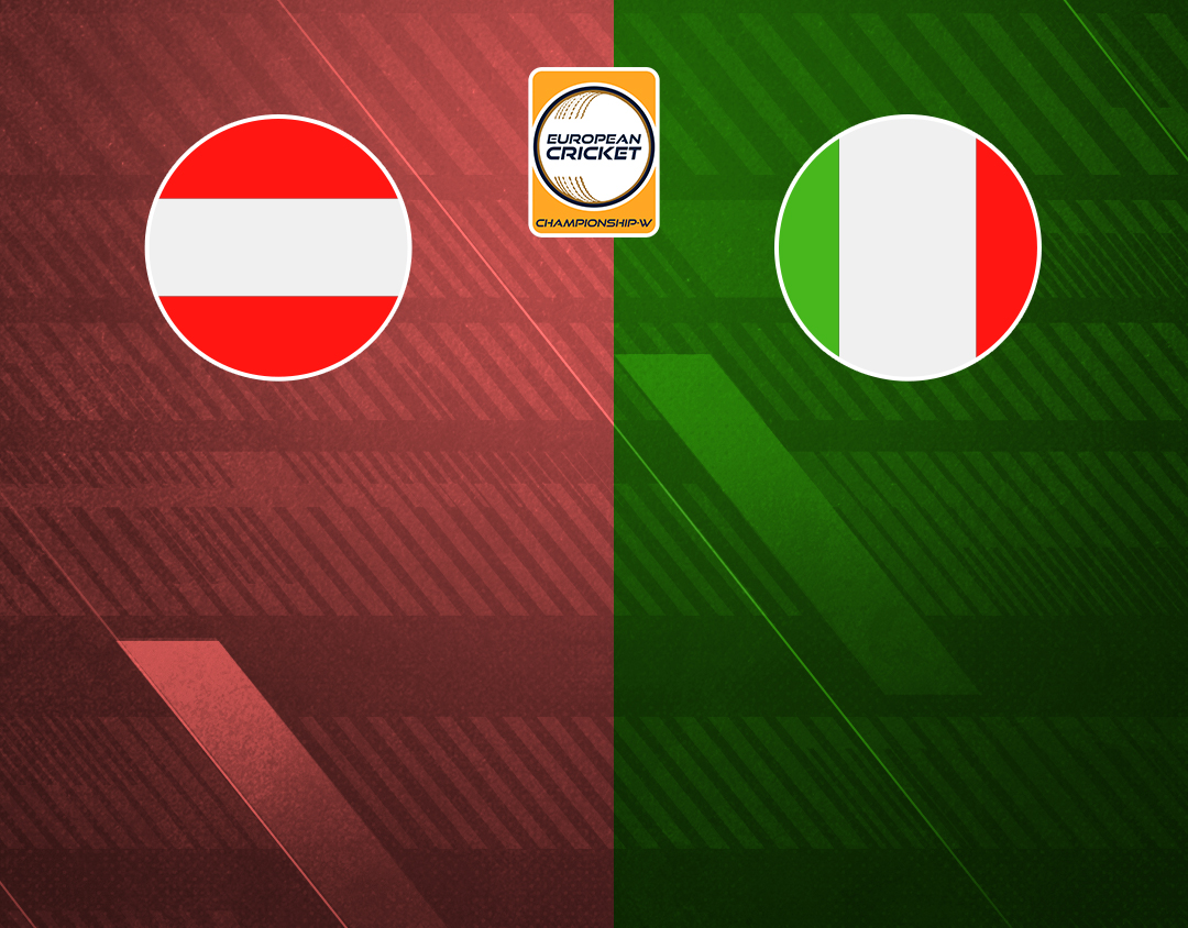 Match 18 of european cricket championship-w, 2023: austria women vs italy women banner