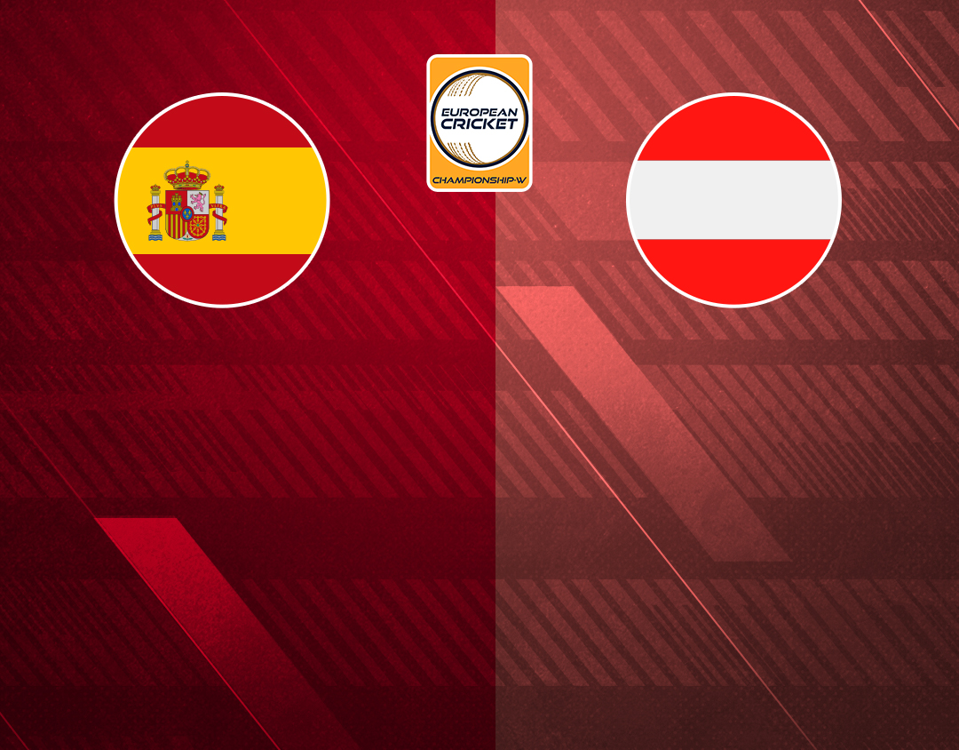 Match 1 of european cricket championship-w, 2023: spain women vs austria women banner