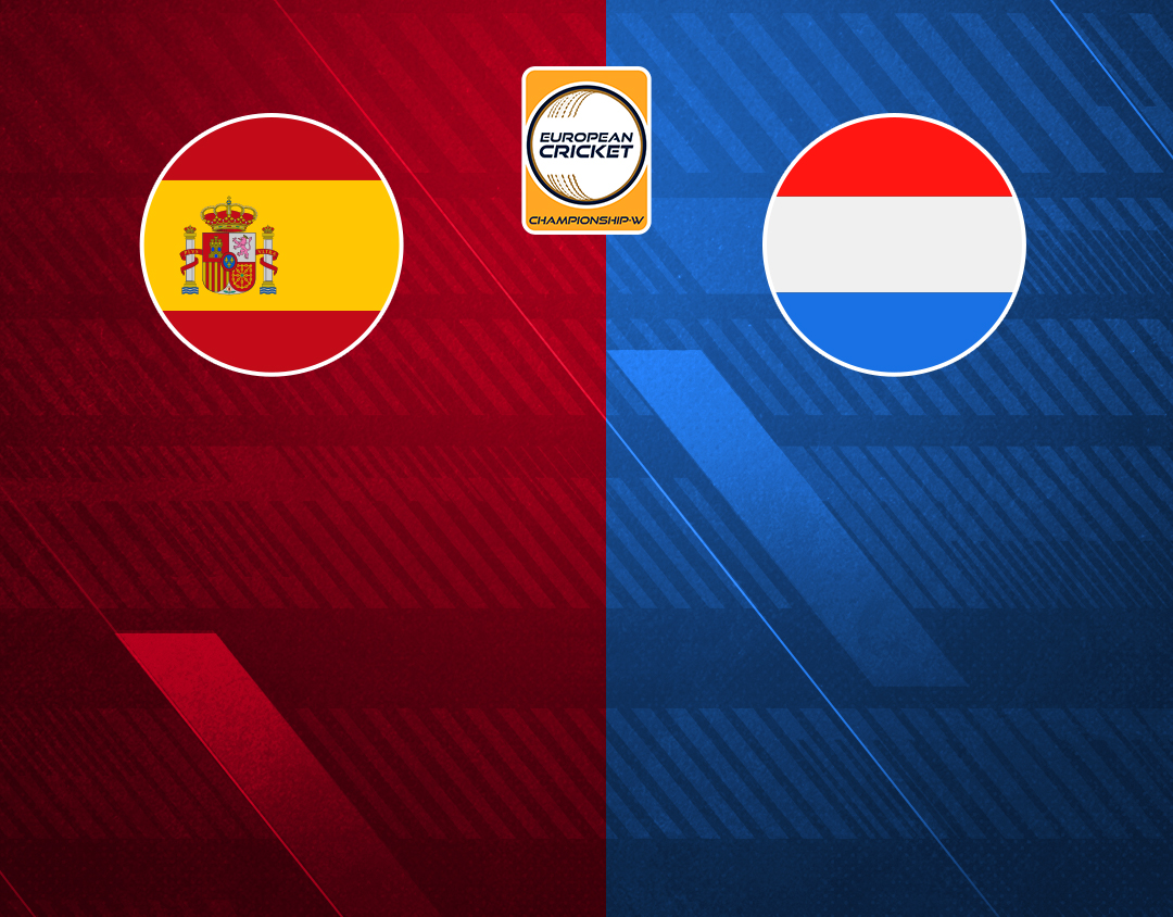 Match 4 of european cricket championship-w, 2023: spain women vs netherlands women banner