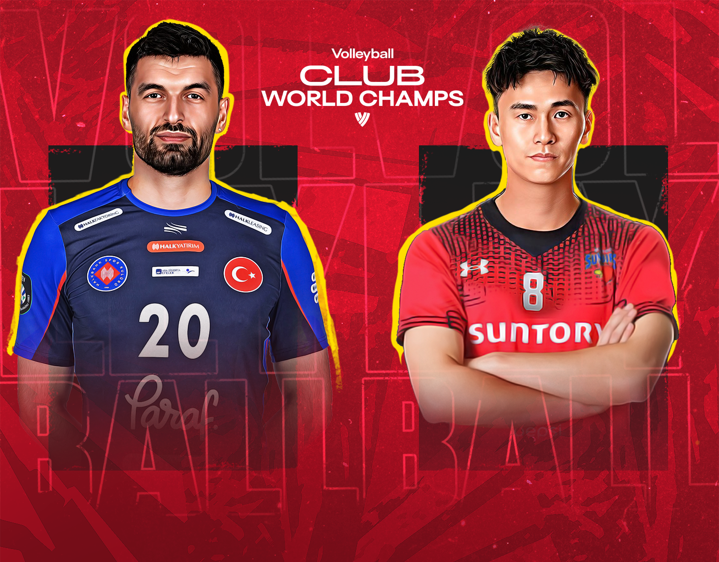 Match #1 of volleyball club world champs 2023 banner