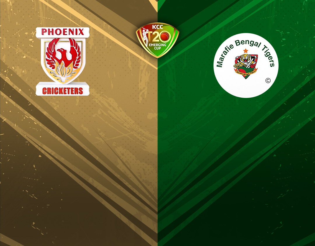 Match 20 of kcc emerging t20 league, 2023: phoenix cricketers vs marafie bengal tigers banner