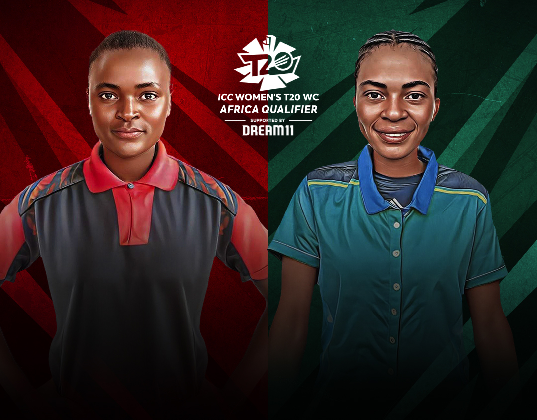 Match 5 of icc women's t20 world cup africa qualifier, 2023: kenya women vs tanzania women banner