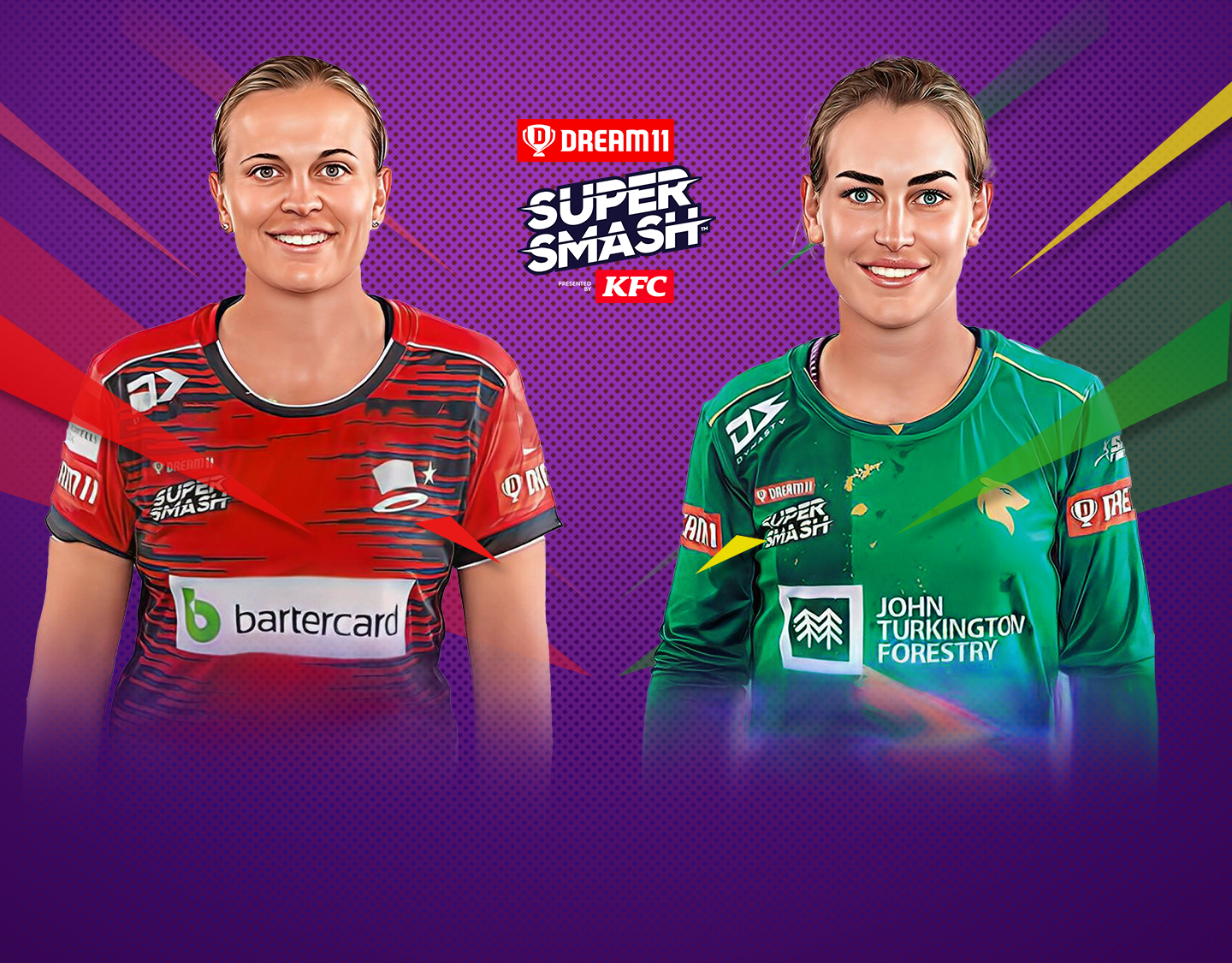 Match 14 of dream11 women's super smash, 2023-24: canterbury magicians vs central hinds banner